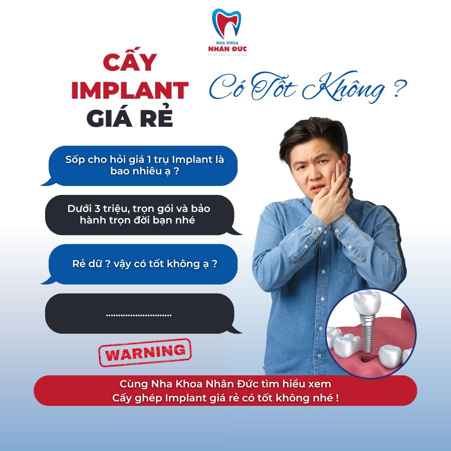 cấy ghép implant giá rẻ có tốt không ?